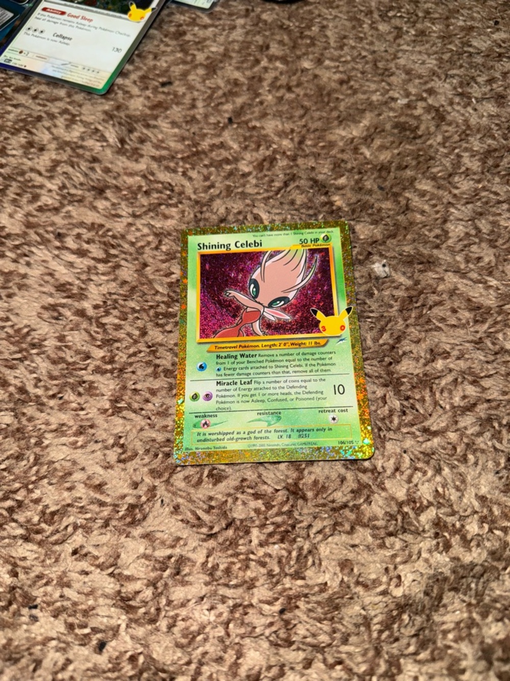 Shining Celebi 106/105 Pokémon TCG 30th Celebration Classic Collection Holo